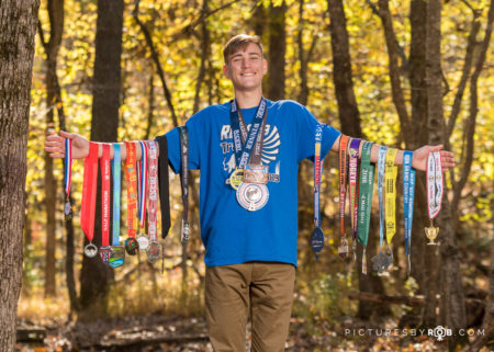 Christian Senior Pics Running Medals